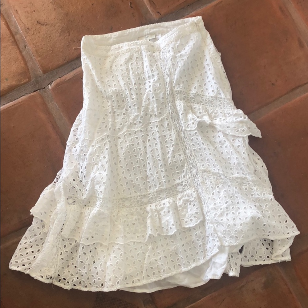 High Waisted Ruffle Skirt